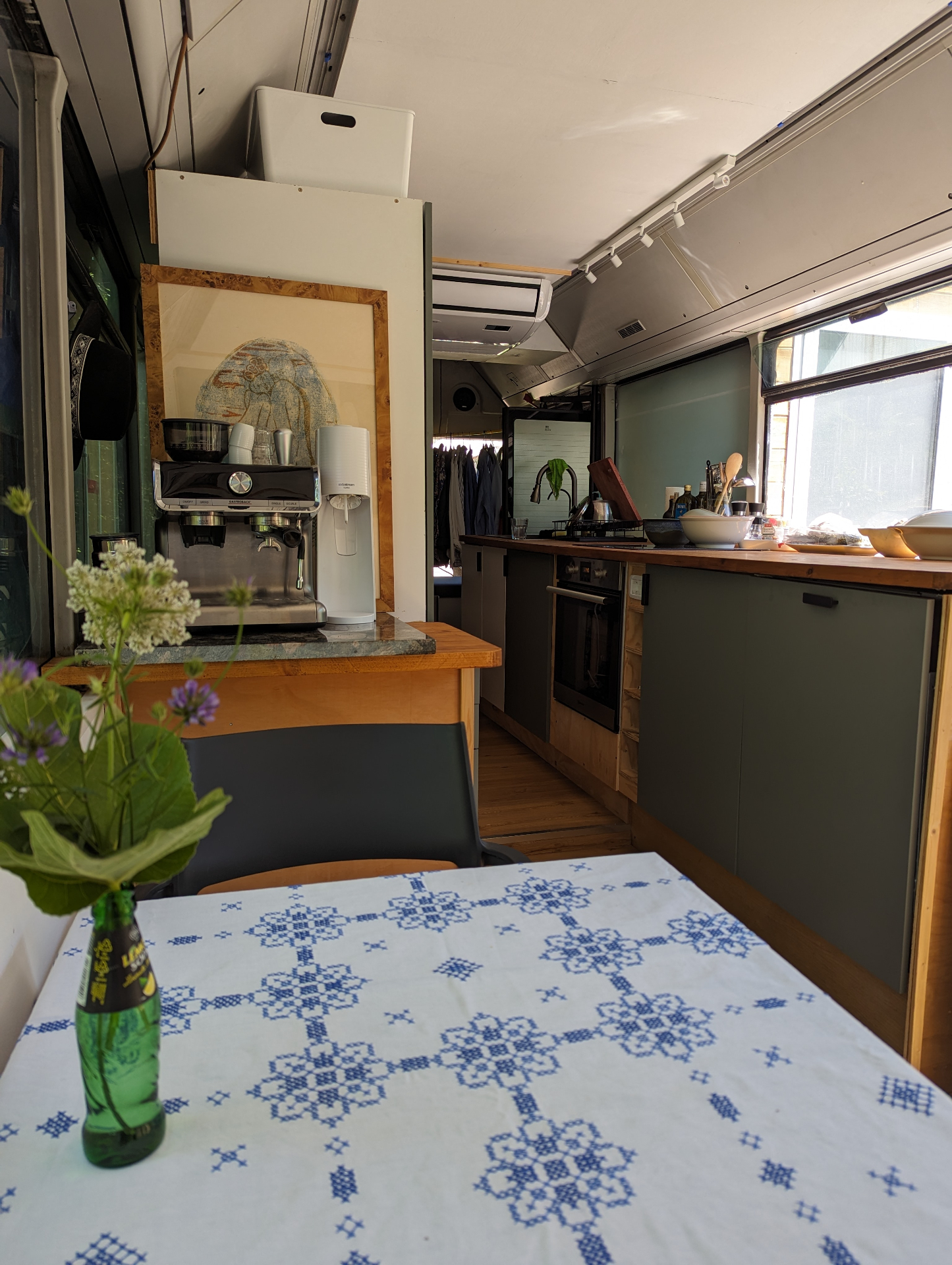 Interior with kitchen